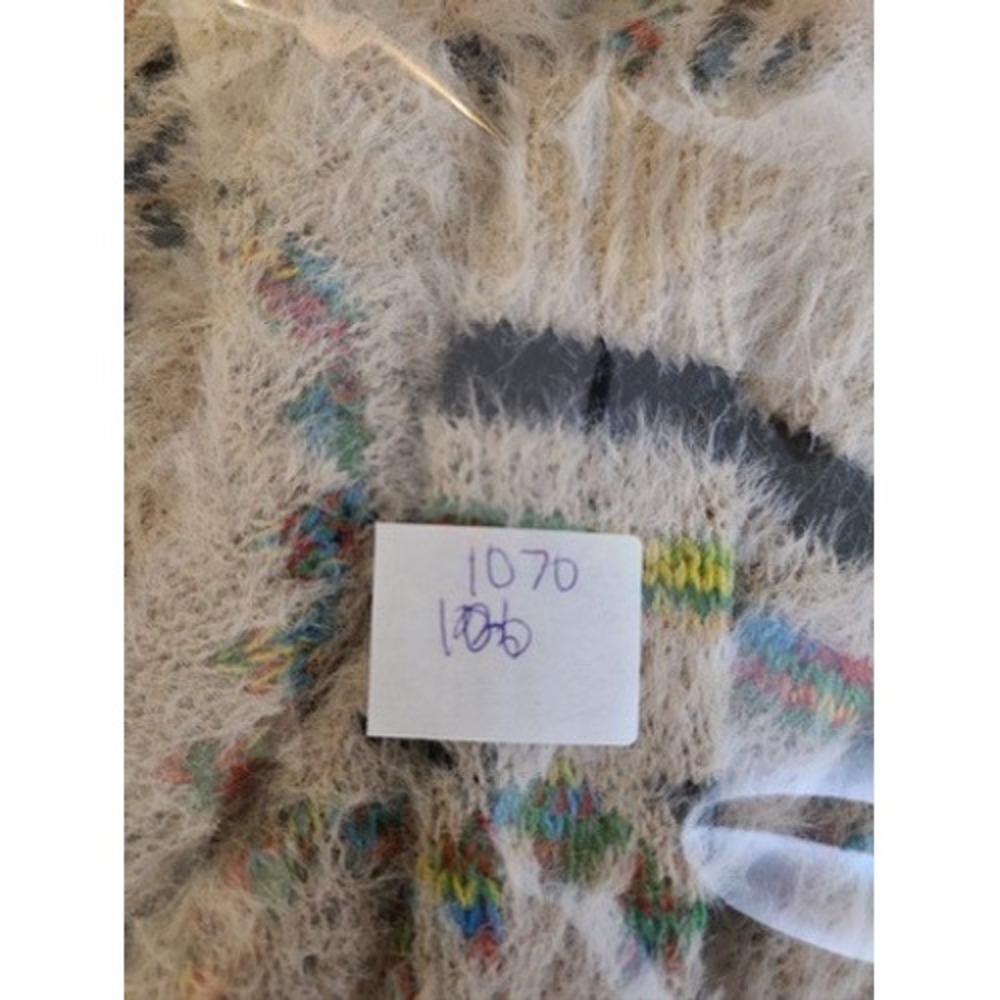 MM by My Michelle Southwestern Eyelash Knit Long Cardigan Sweater Beige Aztec - Picture 5 of 5